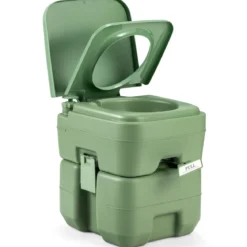 20L + 12L Campingtoilette mit Abnehmbarem Abwassertank Tragbares Campingklo