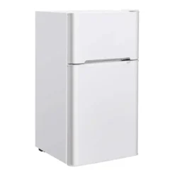 90L Mini-Kühlschrank separates Gefrierfach Kompakter Kühlschrank 48,5 x 49,5 x 86 cm Weiß