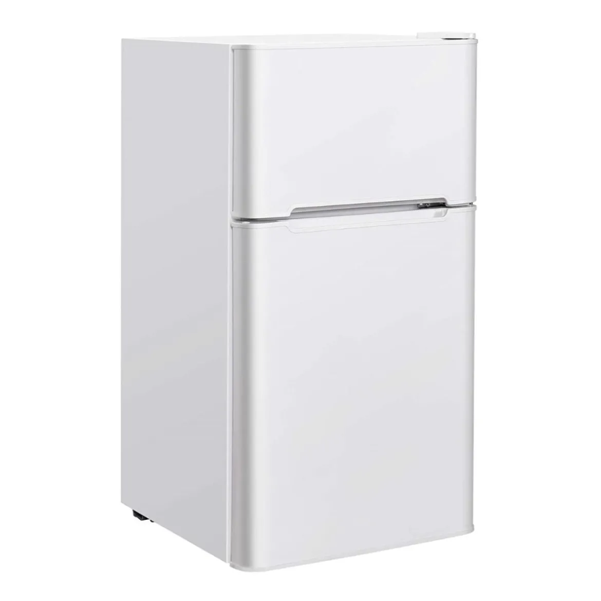 90L Mini-Kühlschrank separates Gefrierfach Kompakter Kühlschrank 48,5 x 49,5 x 86 cm Weiß