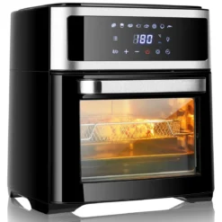 13 L Ofen 8 in 1 Luftfritteuse mit Touchscreen 31 x 34,5 x35 cm Schwarz