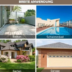 333L Rattan Auflagenbox mit Doppeltüren & Deckel & Ablage Kissenbox Gartenbox Sitzbank