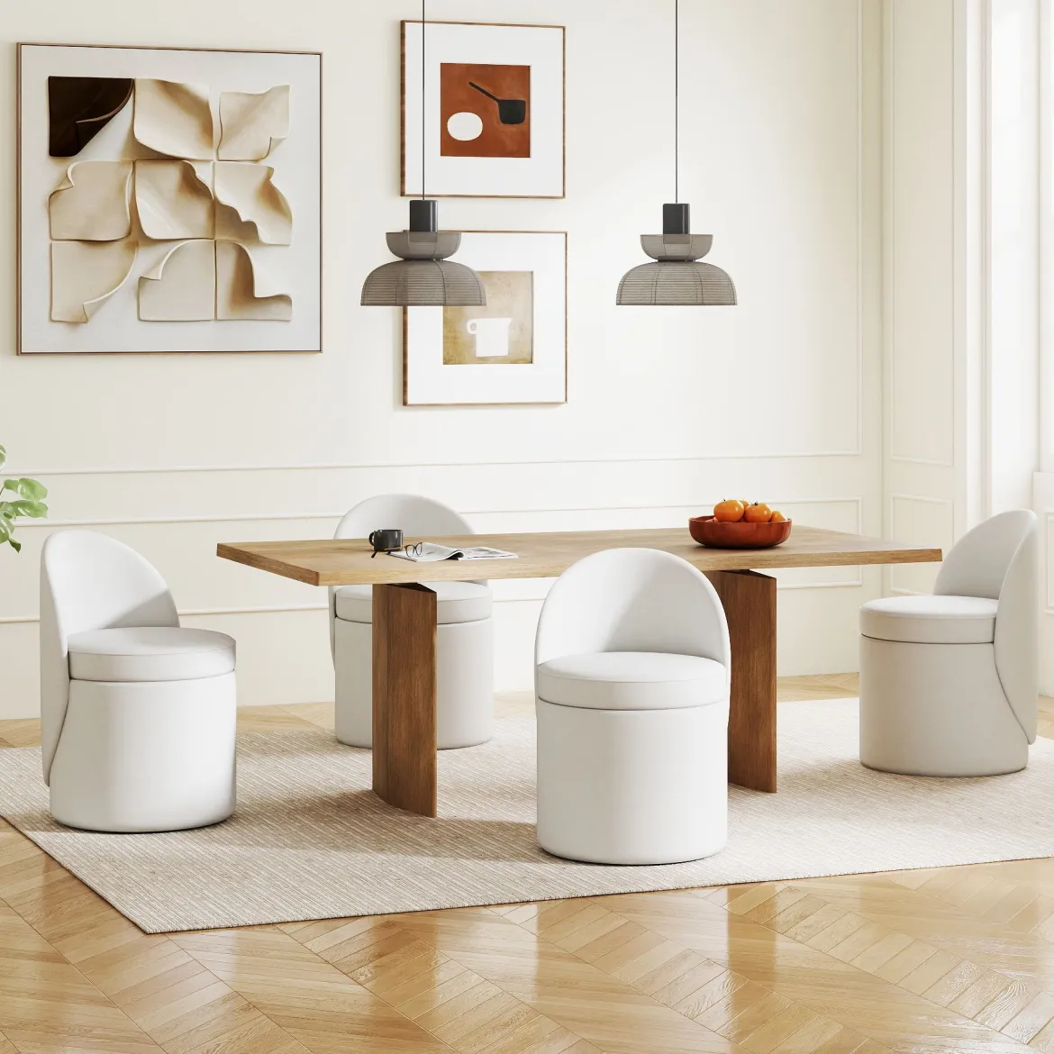 38 L Schminkhocker mit Rückenlehne & 9cm schwammgepolstertem Sitz Sitzhocker Ottomane