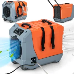 85 L/Tag Luftentfeuchter Bautrockner mit Pumpe & Ablaufschlauch Industrie Trocknungsgerät mit 24H Timer