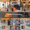 85 L/Tag Luftentfeuchter Bautrockner mit Pumpe & Ablaufschlauch Industrie Trocknungsgerät mit 24H Timer Orange + Grau