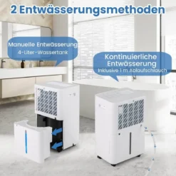 25,5 L/Tag Luftentfeuchter Elektrischer Entfeuchter Raumentfeuchter Entfeuchtungsgerät für 25㎡ Räume