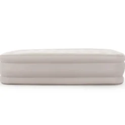 Luftbett Queen-size Luftmatratze elektrischer Pumpe Reisebett inkl. Tragetasche Beige