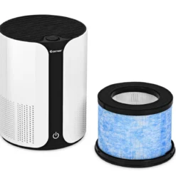 Luftreiniger Air Purifier Desktop-Luftfilter mit 3 Geschwindigkeiten 21 x 21 x 28 cm