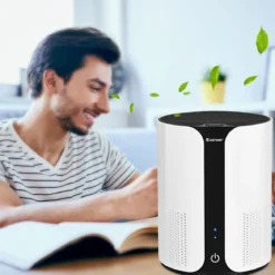 Luftreiniger Air Purifier Desktop-Luftfilter mit 3 Geschwindigkeiten 21 x 21 x 28 cm
