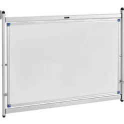 Magnetische Tafel doppelseitiges Whiteboard wandmontierte weiße Tafel mit Aluminiumrahmen Weiß