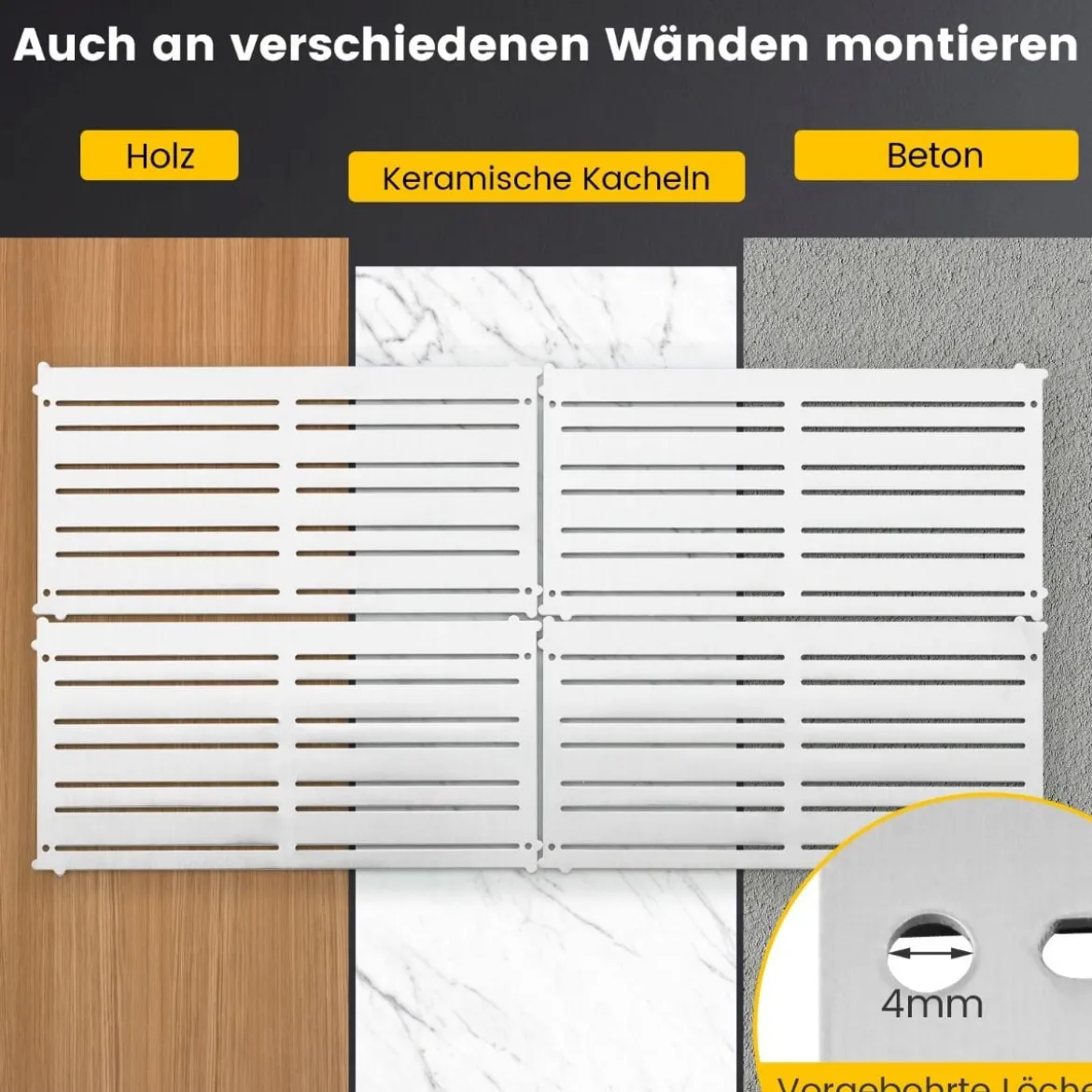 Magnetische Werkzeughalter Wand 4 Werkzeugplatten 32 starken Magnetstreifen