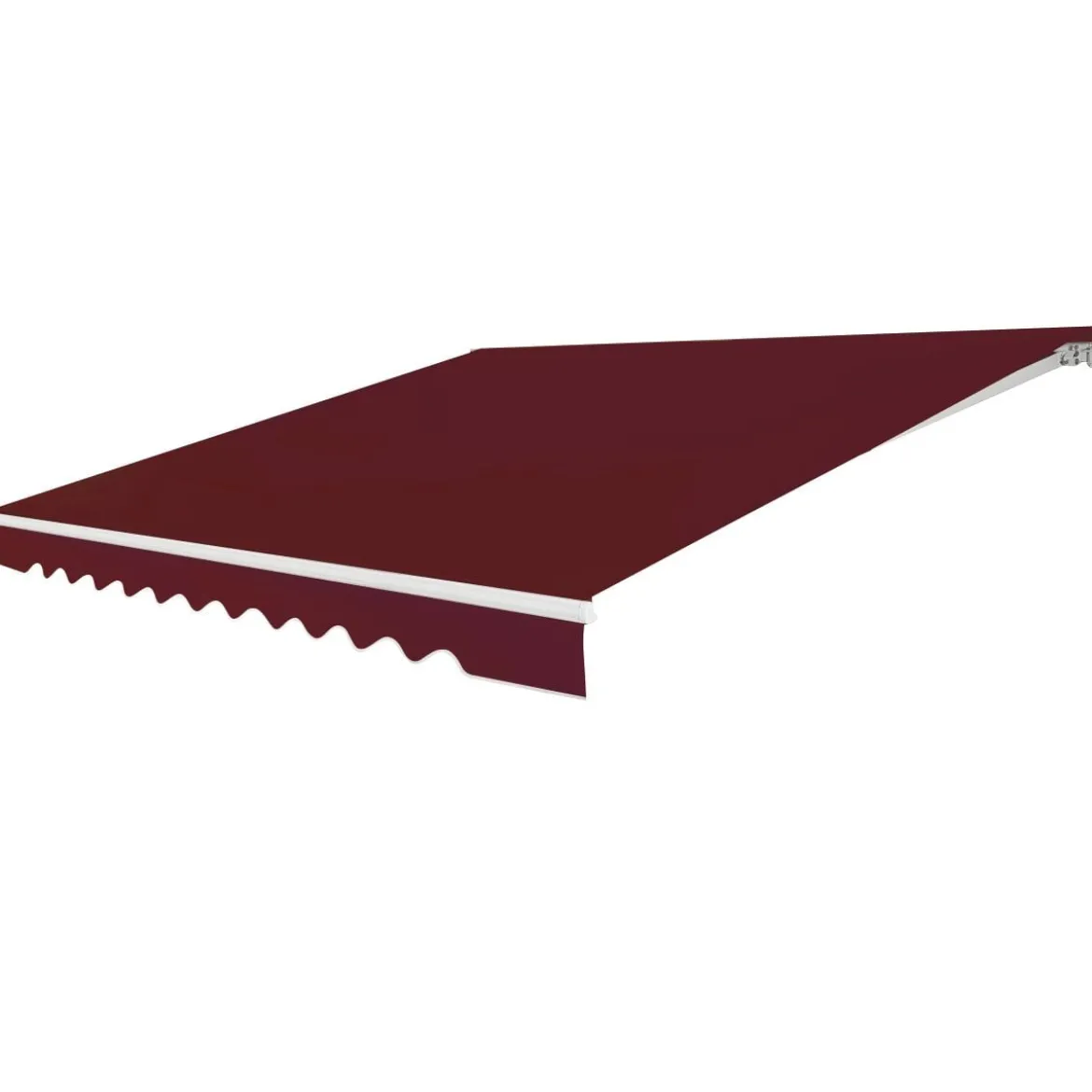 Markise mit Kurbel Balkonmarkise Sonnenschutz Gelenkarmmarkise 400 x 250 cm