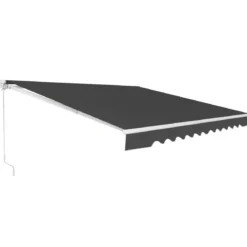Markise mit Kurbel Balkonmarkise Sonnenschutz Gelenkarmmarkise 400 x 250 cm