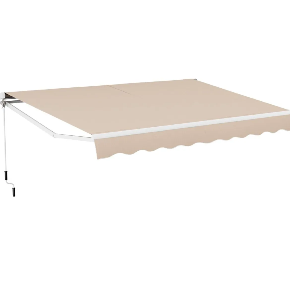 Markise mit Kurbel Balkonmarkise Sonnenschutz Gelenkarmmarkise 400 x 250 cm