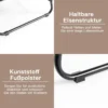 Massagesessel mit Ottomane 5 Vibrationsmodi & 4 Massagemotoren elektrische Massageliege Braun