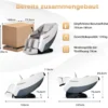 Massagesessel Zero Gravity SL Track Shiatsu Massagestuhl mit Heizung & Luftdruckmassage Weiß