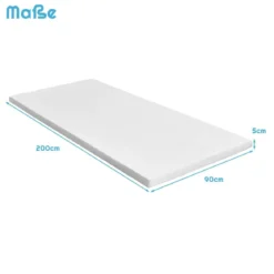 MatratzentopperKühlender Gel-Topper Weiche Matratzenauflage 200 x 90 x 5 cm Weiß