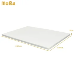 MatratzentopperKühlender Gel-Topper Bettmatratzetopper 200 x 140 x 5 cm Weiß