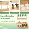 Matschküche Kinder Outdoor Kinderküche Tannenholz mit Überdachung 88 x 39 x 117 cm Natur