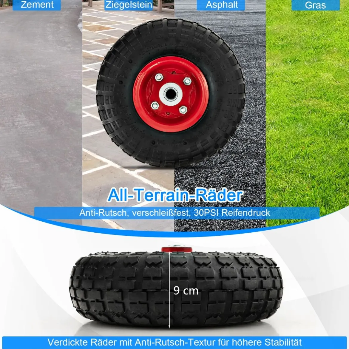 Metall Kaminholzwagen mit Rädern bis 100 kg Brennholzwagen Holzwagen Brennholzkarre