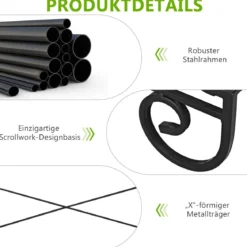 Metall-Pflanzenständer 3-stöckiges Pflanzregal strapazierfähiges Präsentationsregal Pflanzenleiter