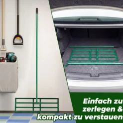 Metall Rasen Nivellierrechen mit Ergonomischem Griff für den Boden Rasenrechen 75 x 25 cm