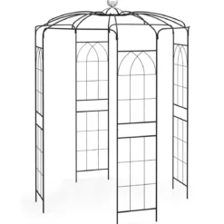 Metall Rosenbogen für Kletterpflanzen Rosenpavillon Gartenbogen Torbogen Rosengitter