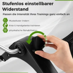 Mini Bike Heimtrainer Arm und Beintrainer klappbar mit verstellbarem Widerstand Schwarz