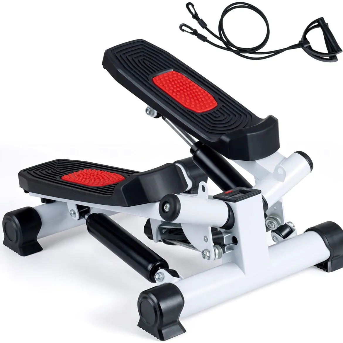 Mini-Stepper für Zuhause mit Widerstandsbändern bis 75 kg Belastbar 37 x 39,5 x 23,5 cm