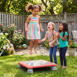 Mini-Trampolin für Kinder 65 cm Großes Trampolin-Sprungbrett mit Rutschfester EVA-Oberfläche