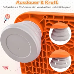 Mini-Trampolin für Kinder 65 cm Großes Trampolin-Sprungbrett mit Rutschfester EVA-Oberfläche
