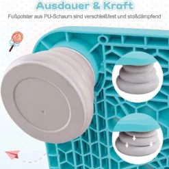 Mini-Trampolin für Kinder 65 cm Großes Trampolin-Sprungbrett mit Rutschfester EVA-Oberfläche