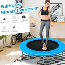 Mini Trampolin Kindertrampolin für Erwachsene und Kinder bis zu 100kg belastbar