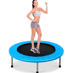 Mini Trampolin Kindertrampolin für Erwachsene und Kinder bis zu 100kg belastbar