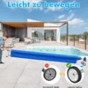 Mobiles Aufrollsystem für Solar- und Poolplanen Länge von 1,65m - 7m Pool Aufroller