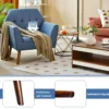 Modernes Einzelsofa Polstersessel mit Gummiholzbeinen Loungesessel mit Rückenlehne 76 x 74 x 84 cm Blau