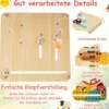 Montessori Holzspielzeug für Kleinkinder Pädagogische Lernuhr Täglicher Kinderkalender