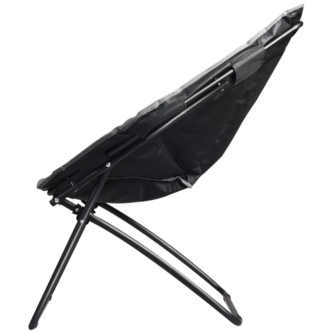 Moon Chair Gepolsterte Klappstuhl Campingstuhl Mondstuhl faltbar Klappsessel 85 x 78 x 87 cm Grau
