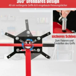 Motorständer 680 kg Motorheber 360° drehbar mit 4 verstellbaren Armen Motorhalter für Garagen