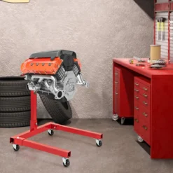 Motorständer 680 kg Motorheber 360° drehbar mit 4 verstellbaren Armen Motorhalter für Garagen