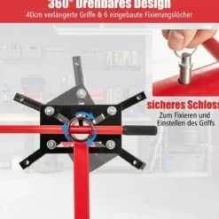 Motorständer 340 kg Motorheber 360° drehbar mit 4 verstellbaren Armen Motorhalter für Garagen