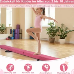 2,1M Schwebebalken Gymnastik Training Zusammenfaltbar Strapazierfähig Fitness