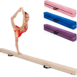 2,1M Schwebebalken Gymnastik Training Zusammenfaltbar Strapazierfähig Fitness