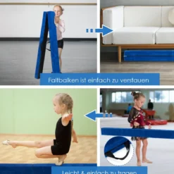 2,1M Schwebebalken Gymnastik Training Zusammenfaltbar Strapazierfähig Fitness