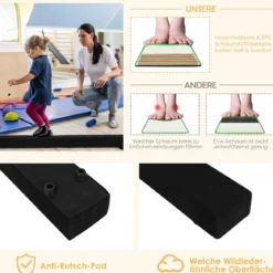 2,1M Schwebebalken Gymnastik Training Zusammenfaltbar Strapazierfähig Fitness
