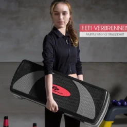 Multifuktions Aerobic Steppbrett Fitness Stepper Heimtraining mit 3 verstellbaren Höhen bis 200KG