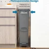 Multifunktionaler Müllbehälter Küchenabfalleimer mit kippbarem Bodeneimer Grau