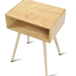Nachttisch 40 x 30 x 54.5 cm Natur Design Ablagetisch Couchtisch