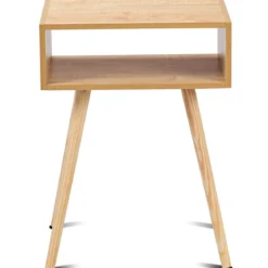 Nachttisch 40 x 30 x 54.5 cm Natur Design Ablagetisch Couchtisch