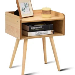 Nachttisch 40 x 30 x 48,5 cm Natur Design Ablagetisch Couchtisch
