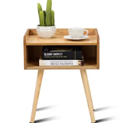Nachttisch 40 x 30 x 48,5 cm Natur Design Ablagetisch Couchtisch